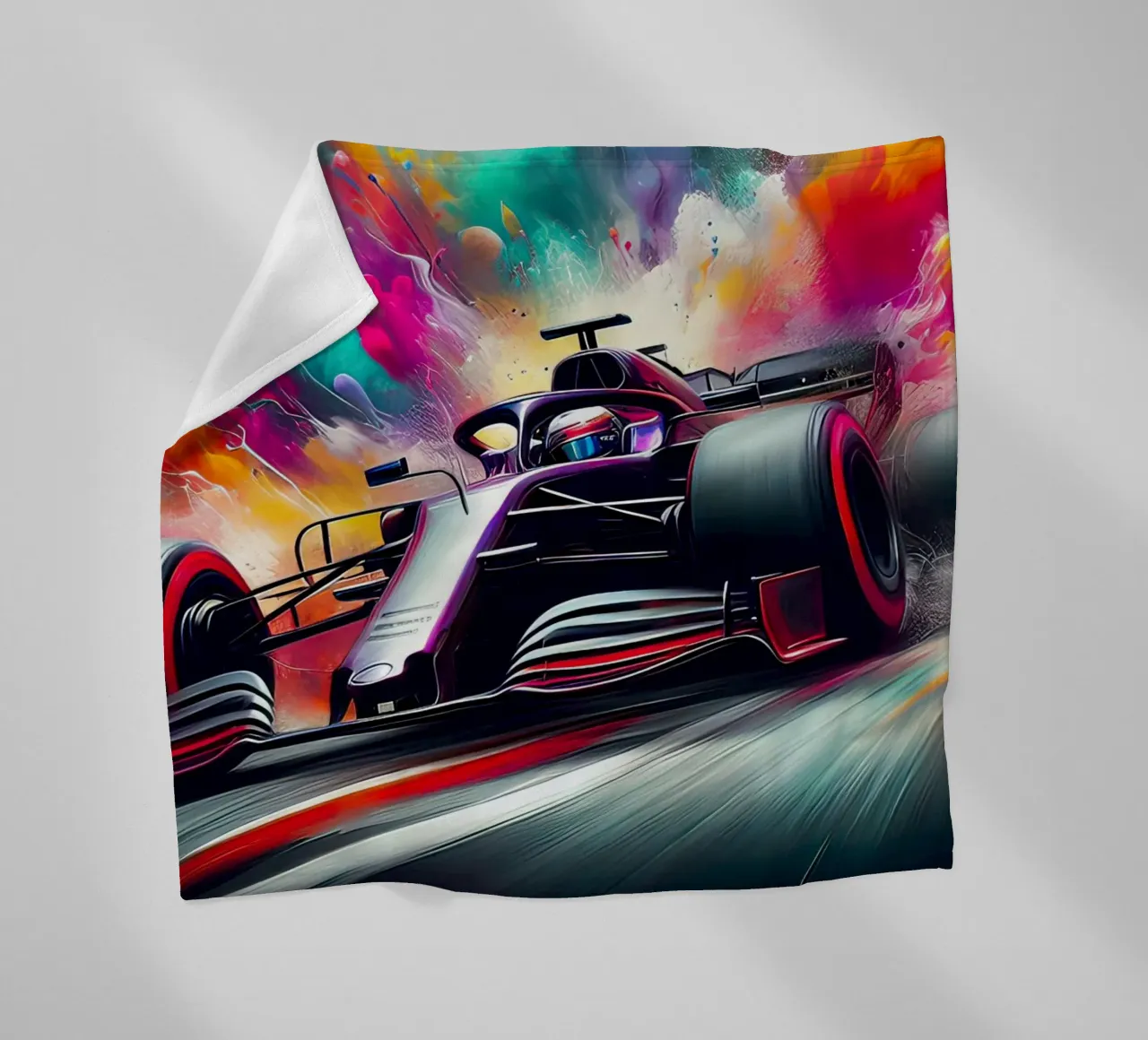 Formula 1 in acquerello coperta in pile da ARTVI-SHOP