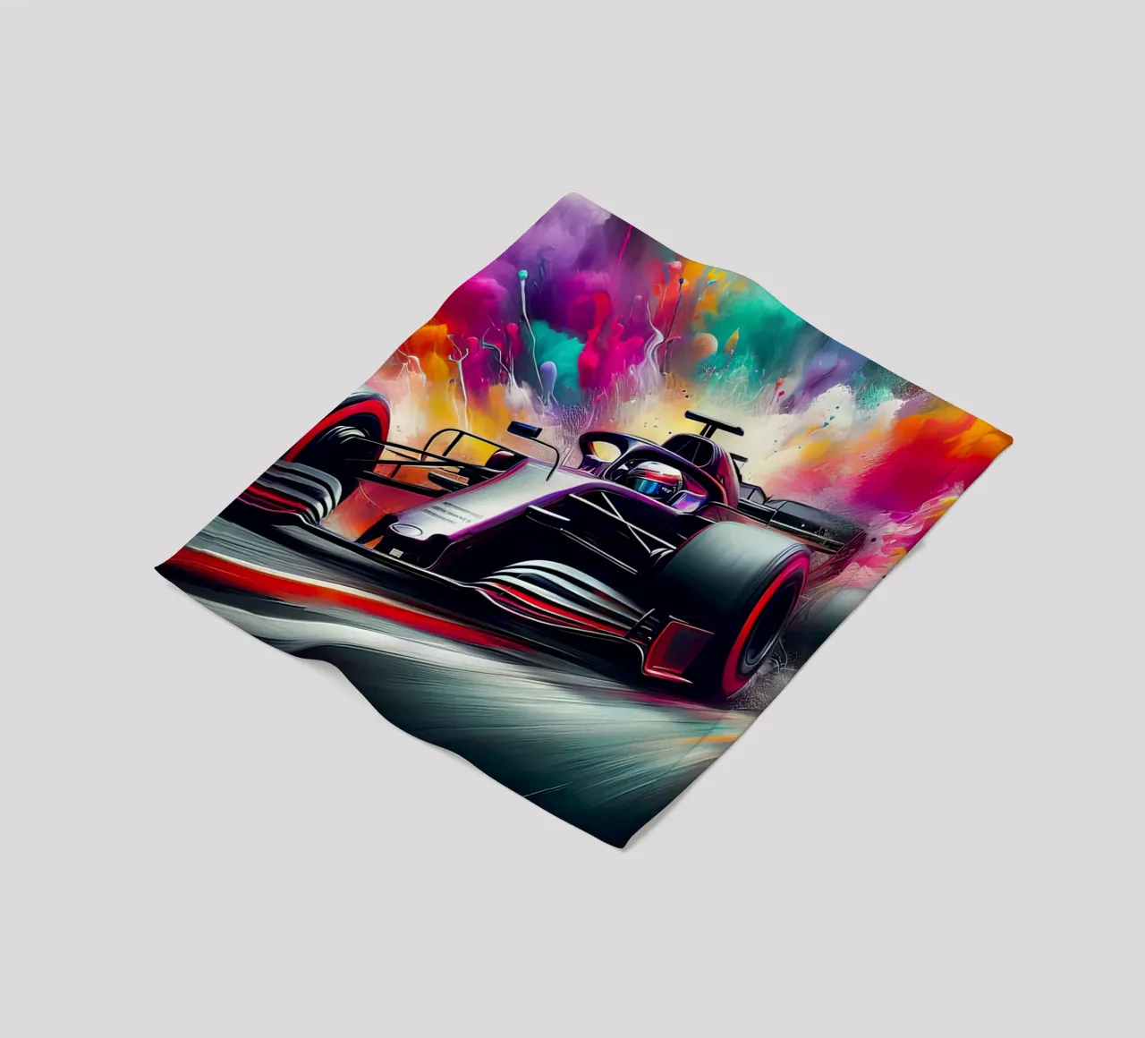 Formula 1 in acquerello coperta in pile da ARTVI-SHOP