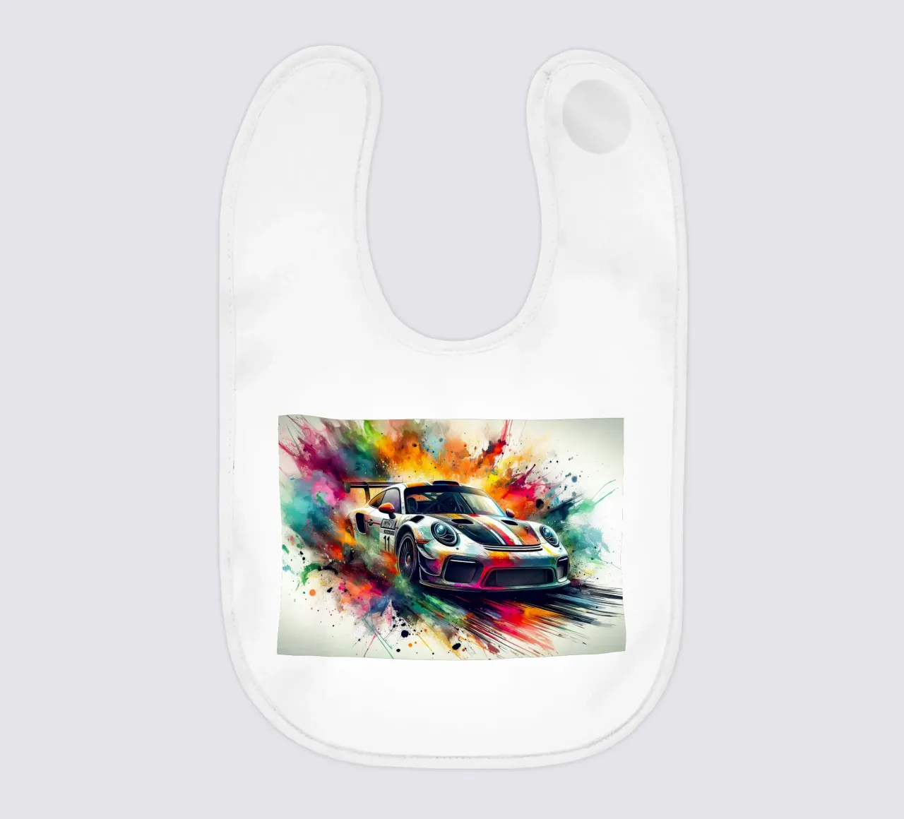 Porsche in acquerello bavaglino da 🎁 ARTVI-SHOP