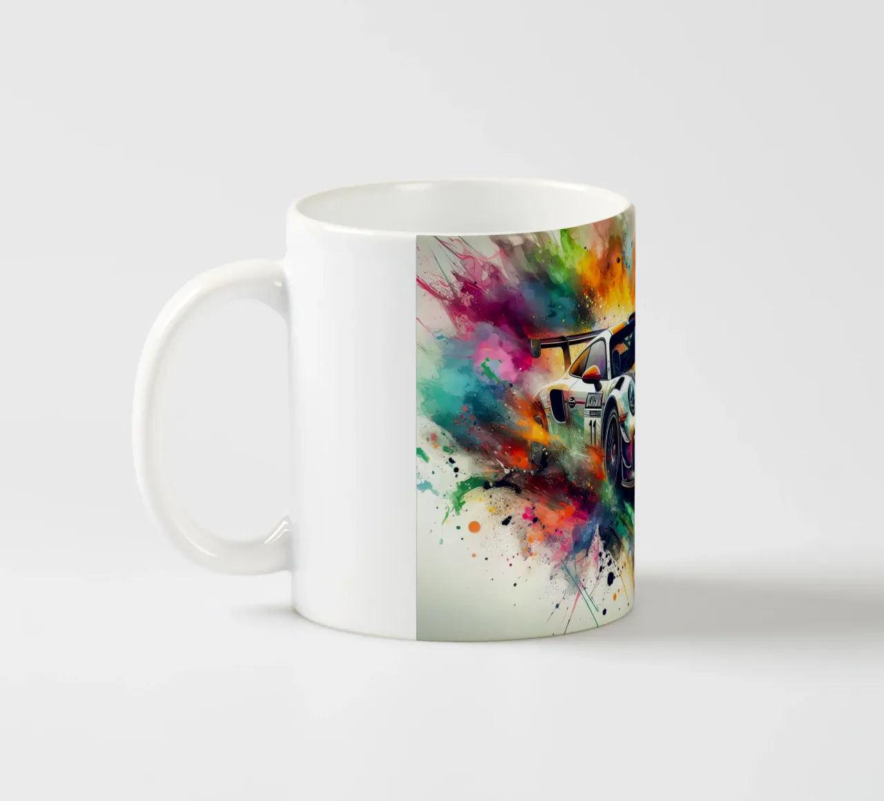 Porsche in acquerello tazza in ceramica da ARTVI-SHOP