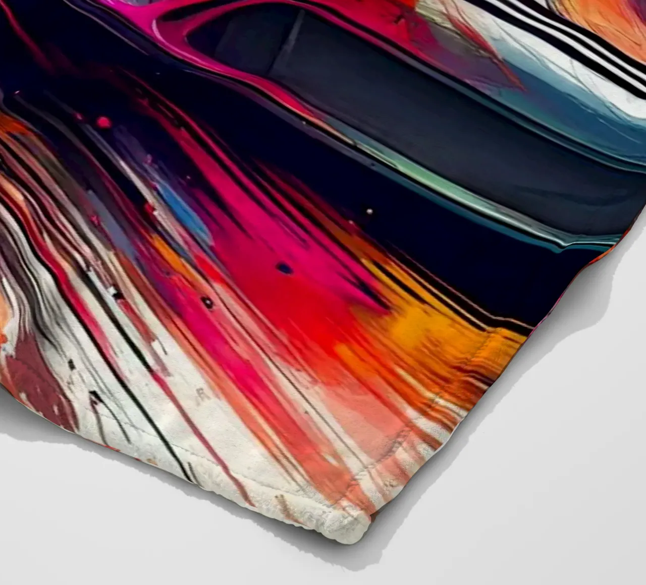 Porsche in watercolour fleece blanket by 🎁 ARTVI-SHOP