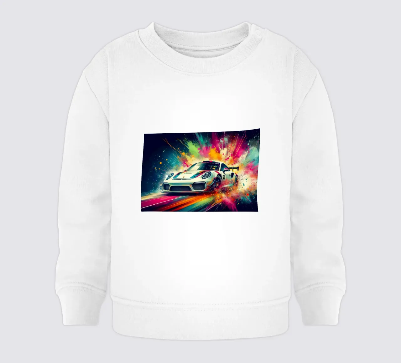 Porsche in acquerello felpa neonato da 🎁 ARTVI-SHOP