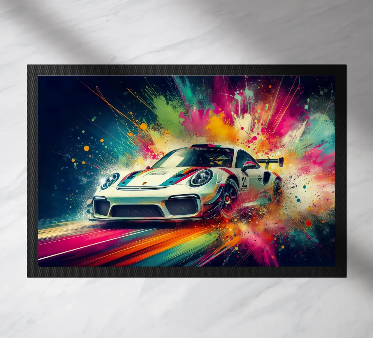 Porsche in acquerello zerbino da 🎁 ARTVI-SHOP