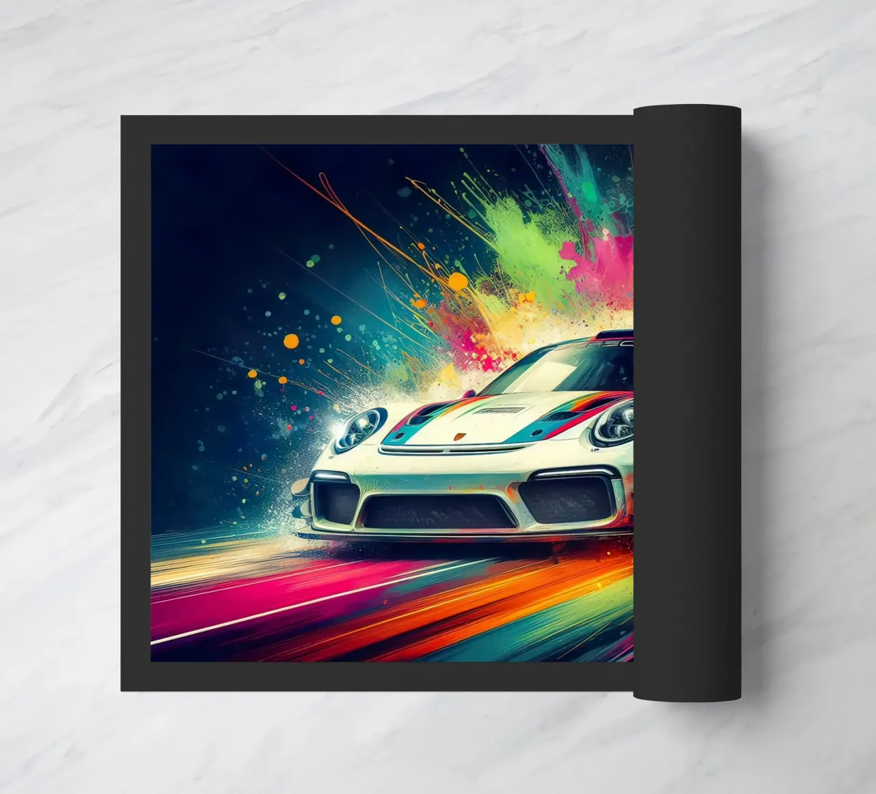 Porsche in acquerello zerbino da 🎁 ARTVI-SHOP