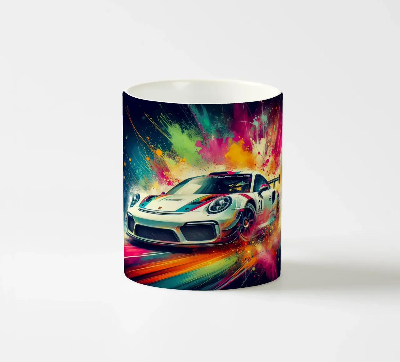 Porsche in acquerello tazza in ceramica da 🎁 ARTVI-SHOP
