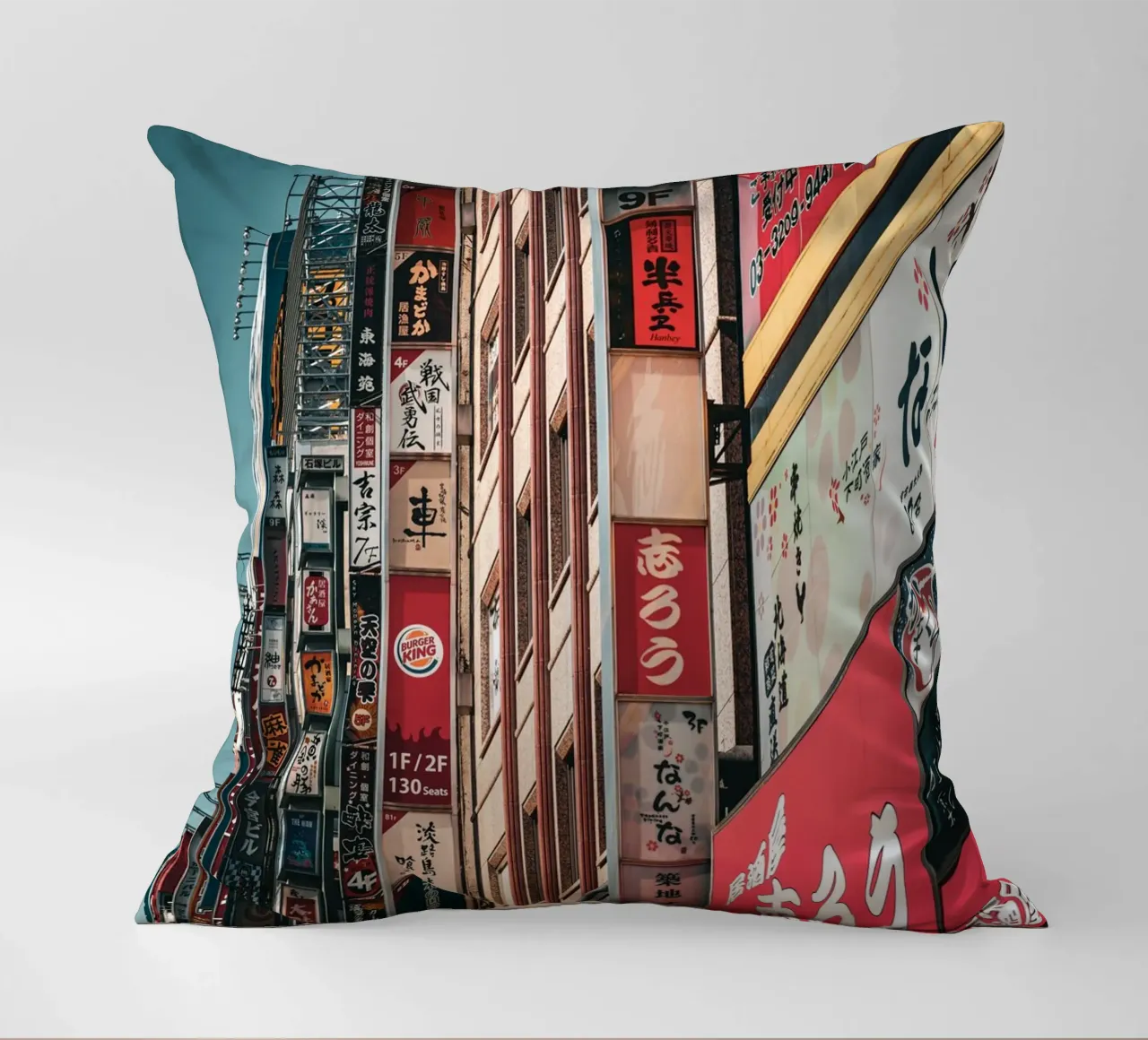 Tokyo Schilder decorative cushion by Flo Klein