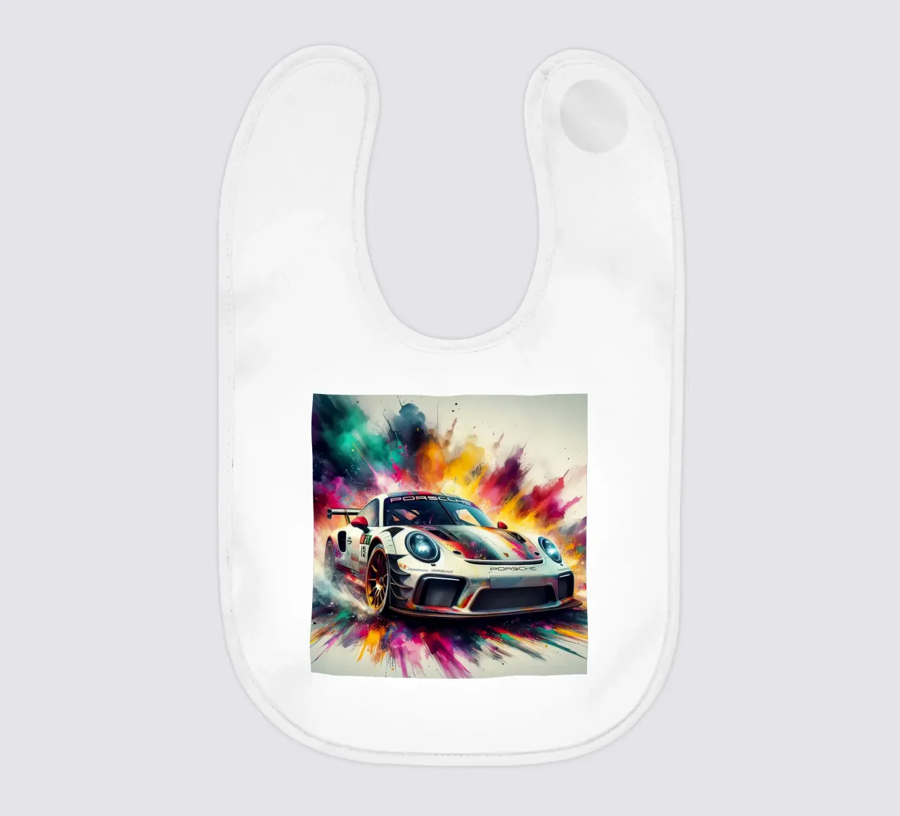 Porsche in acquerello bavaglino da 🎁 ARTVI-SHOP