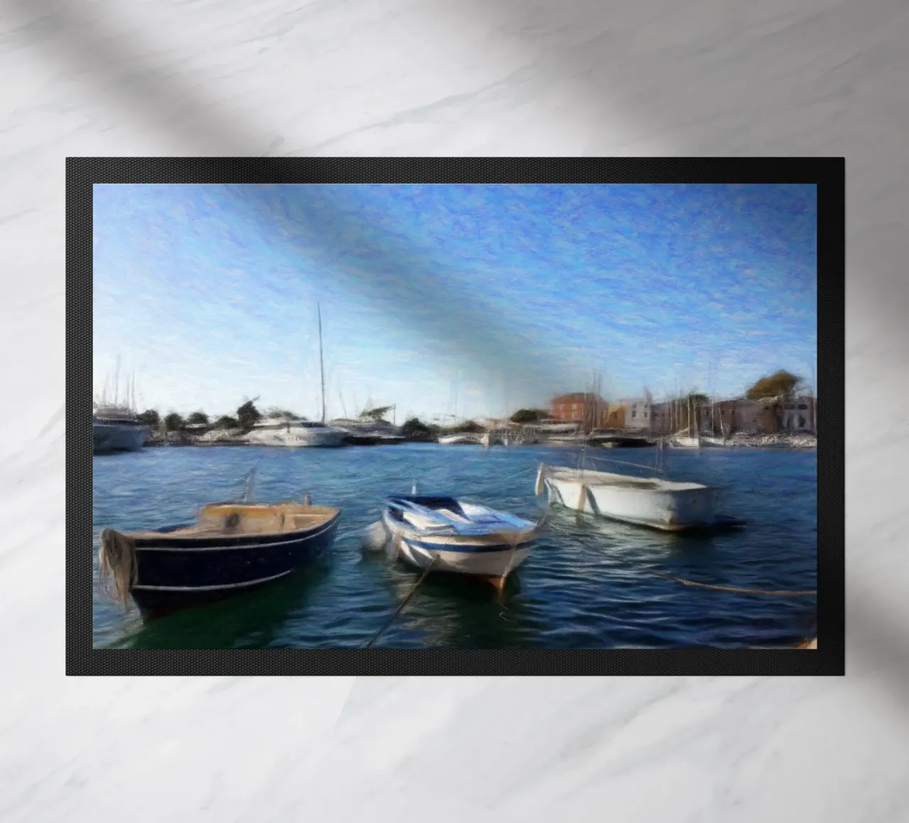 Boote Fußmatte von Massimo Frascogna