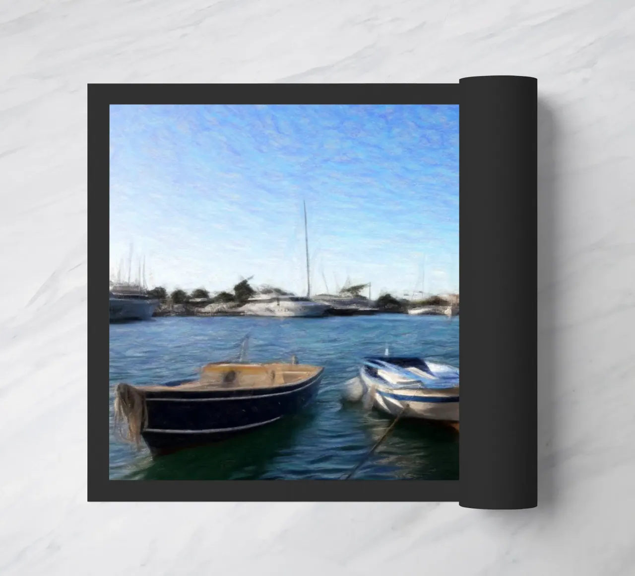 Boote Fußmatte von Massimo Frascogna