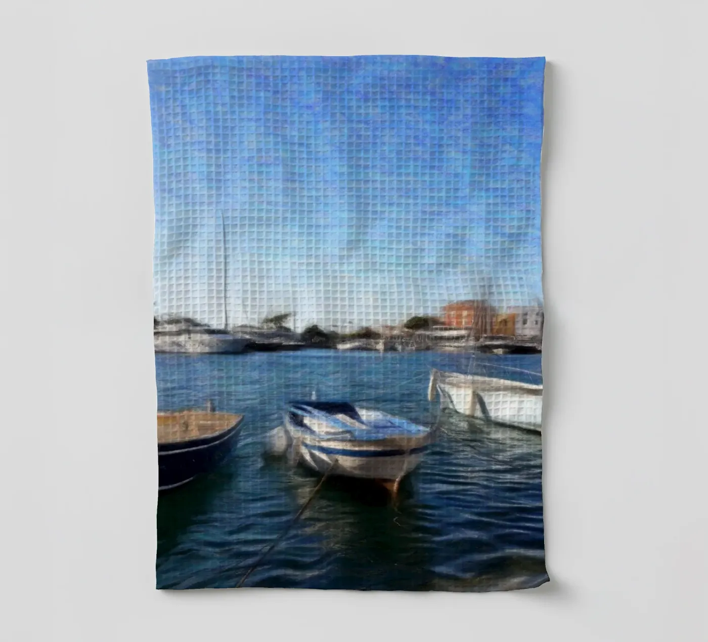 Boote Geschirrtuch von Massimo Frascogna