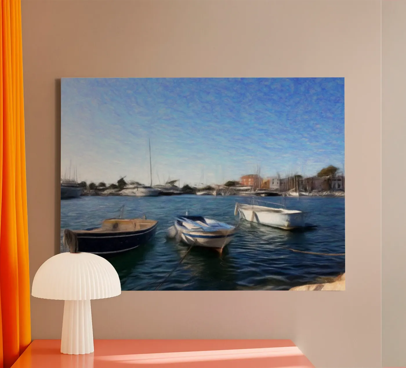 Barche tela da Massimo Frascogna