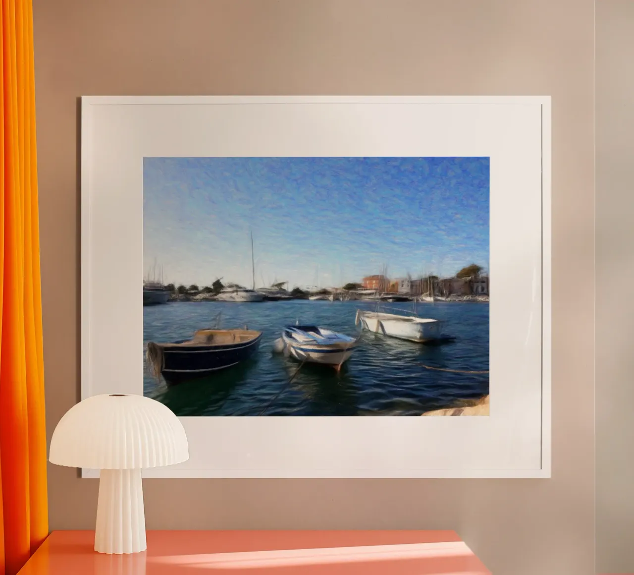 Boote Poster von Massimo Frascogna