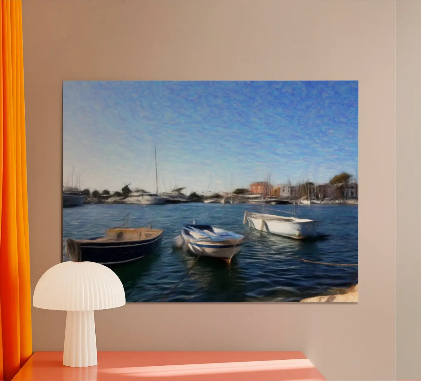 Boats Poster von Massimo Frascogna