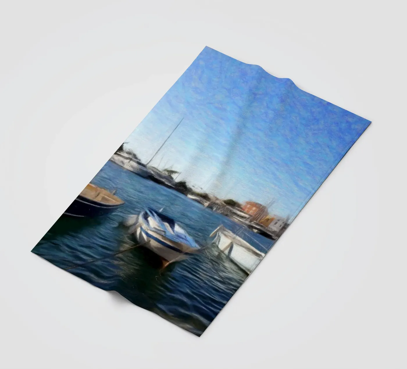 Boats Fleecedecke von Massimo Frascogna