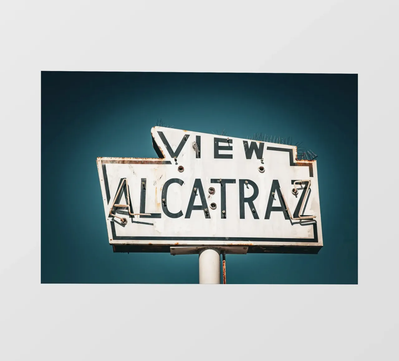 Alcatraz pellicola backlit da Flo Klein