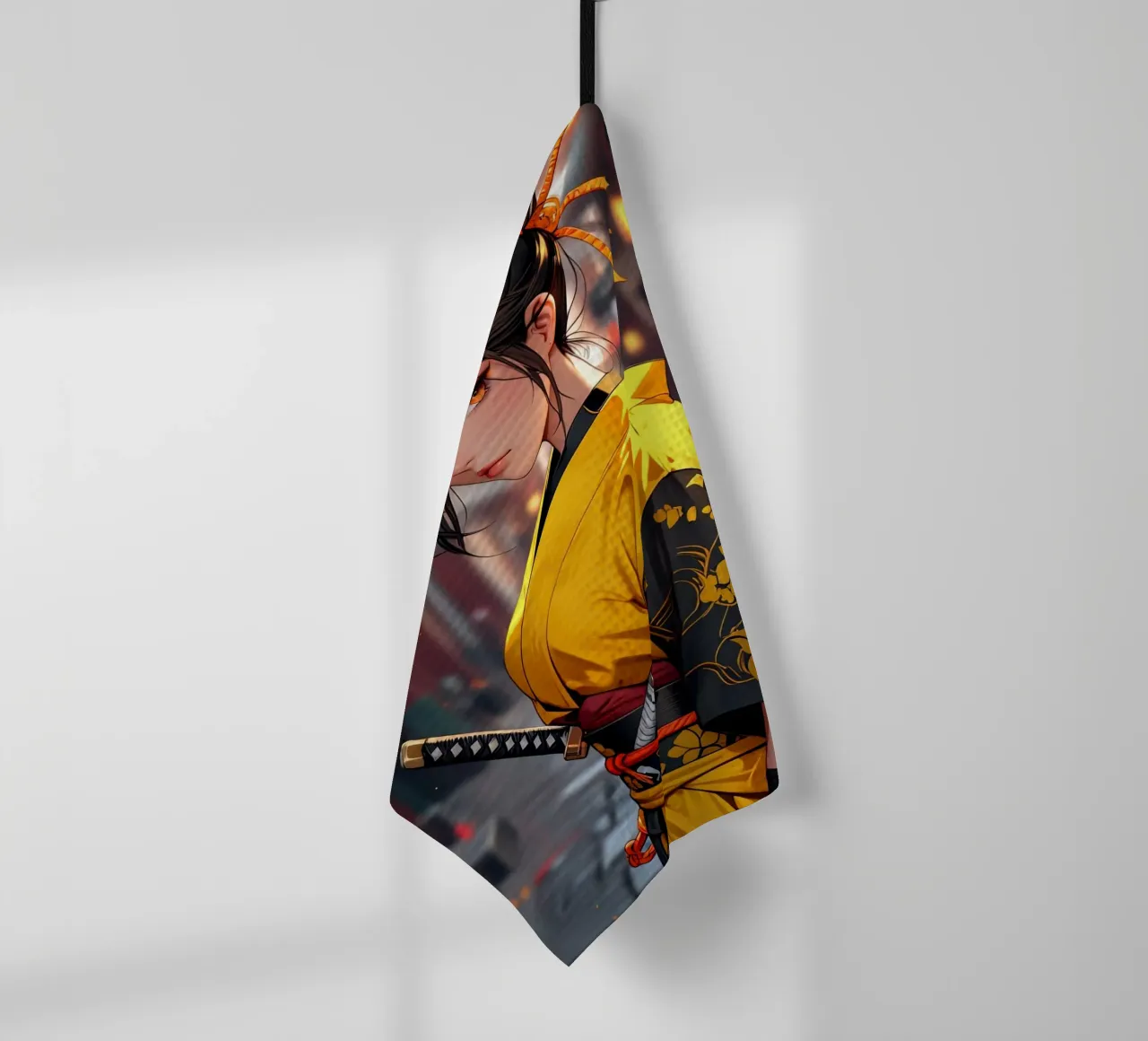 Japanese anime girl tea towel by 🎁 ARTVI-SHOP