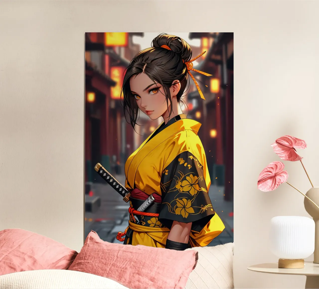 Japanese anime girl poster by 🎁 ARTVI-SHOP