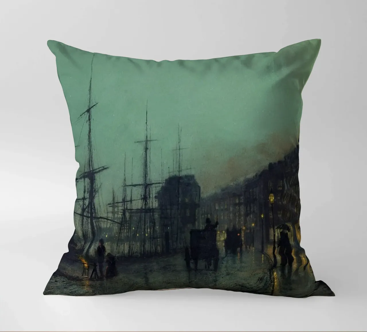 John Atkinson Grimshaw - La navigazione sul Clyde cuscino da Timeless Artworks
