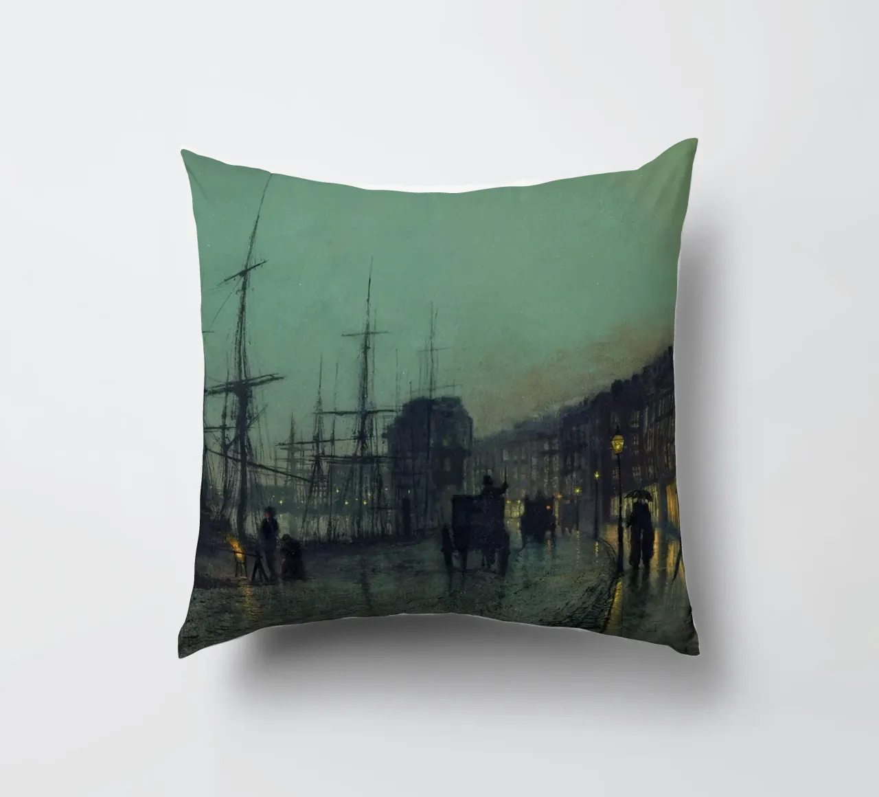 John Atkinson Grimshaw - La navigazione sul Clyde cuscino da Timeless Artworks