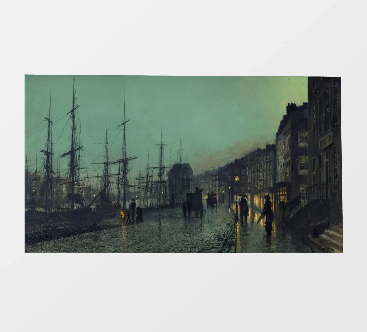John Atkinson Grimshaw - La navigazione sul Clyde telo in pvc da Timeless Artworks