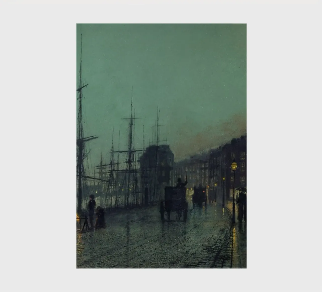 John Atkinson Grimshaw - Shipping on the Clyde notebook by Timeless Artworks