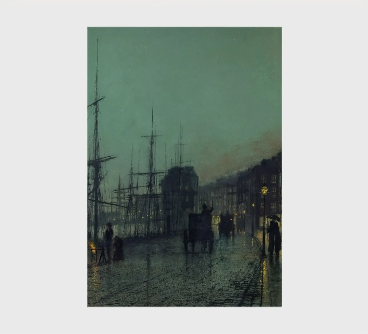 John Atkinson Grimshaw - Shipping on the Clyde notebook by Timeless Artworks