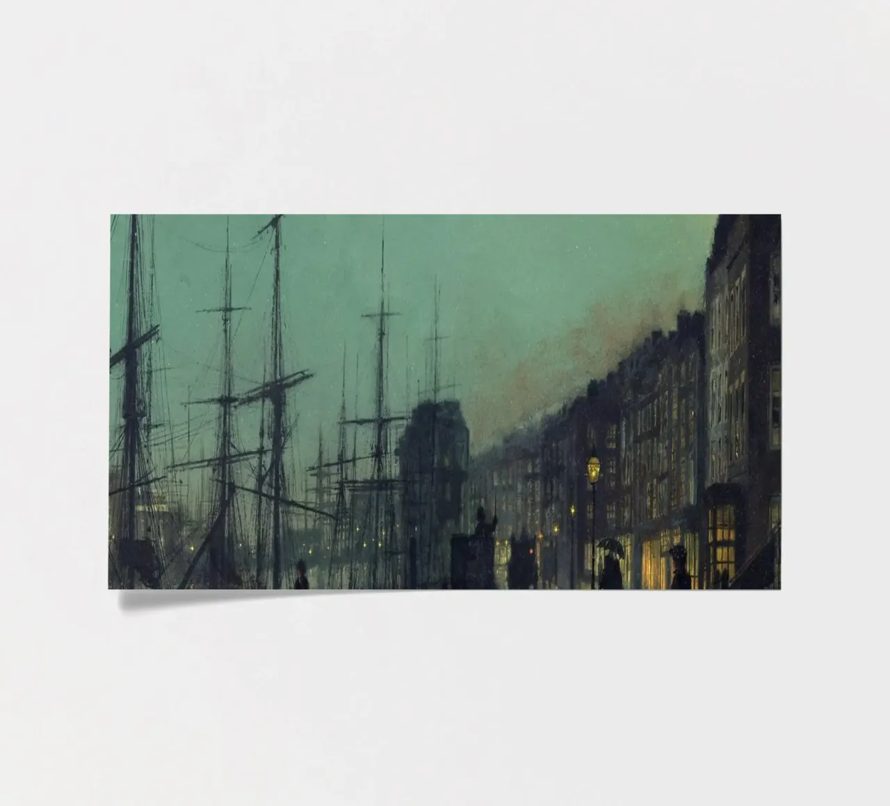 John Atkinson Grimshaw - La navigazione sul Clyde foglio adesivo da Timeless Artworks
