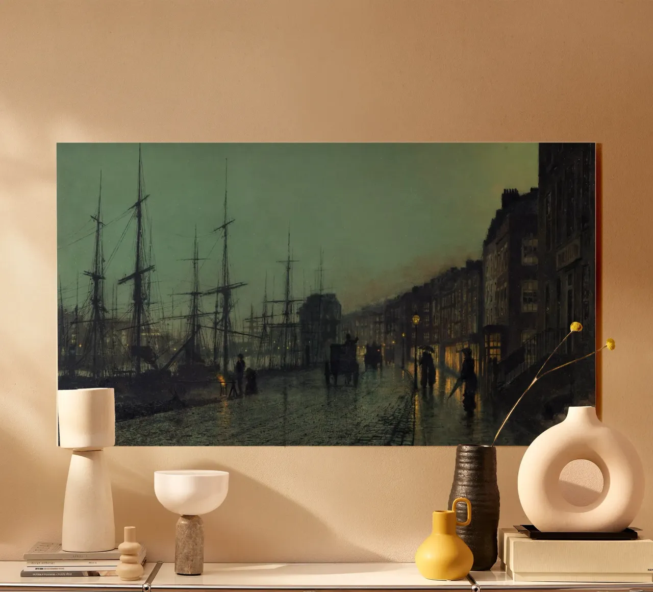 John Atkinson Grimshaw - La navigazione sul Clyde plexiglass da Timeless Artworks