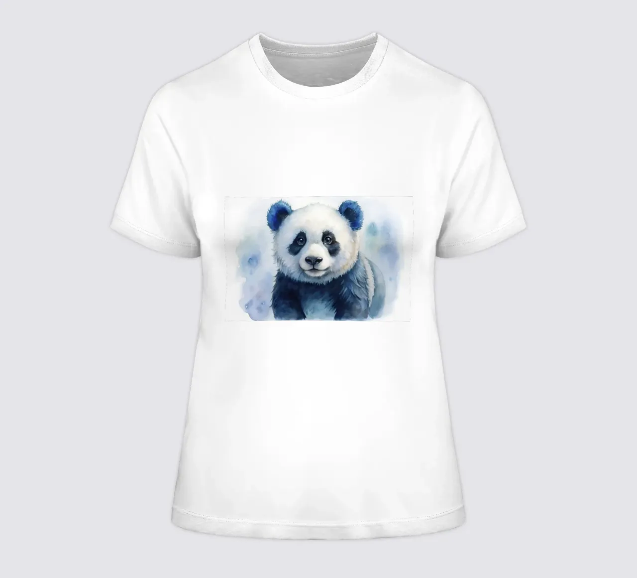 Orso panda acquerellato t-shirt da donna da 🎁 ARTVI-SHOP