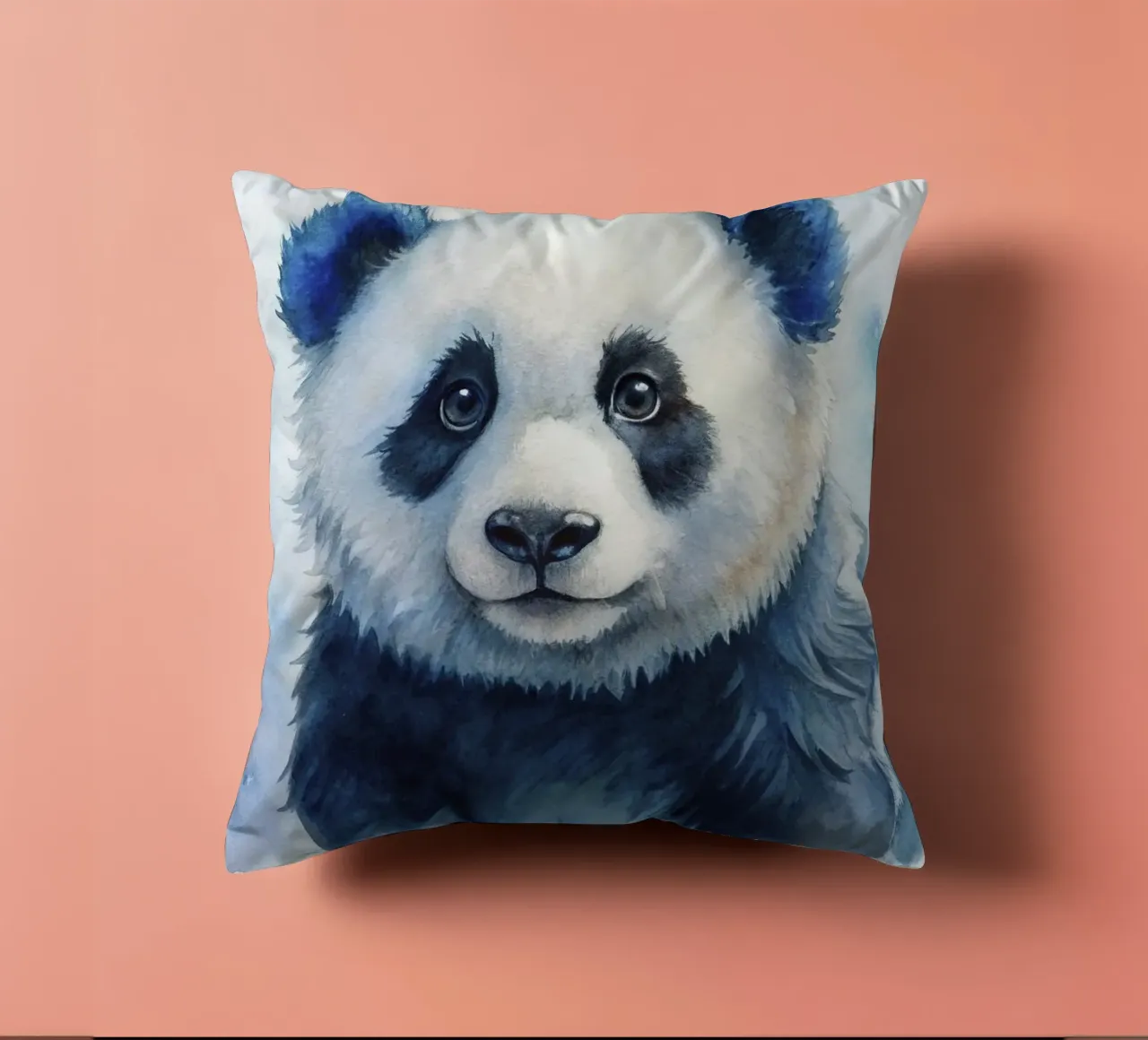 Orso panda acquerellato cuscino da 🎁 ARTVI-SHOP