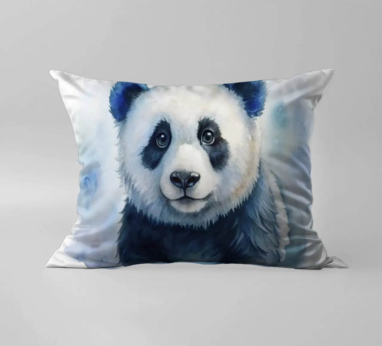 Orso panda acquerellato cuscino da 🎁 ARTVI-SHOP