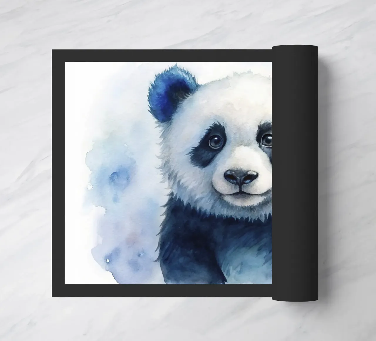 Orso panda acquerellato zerbino da 🎁 ARTVI-SHOP