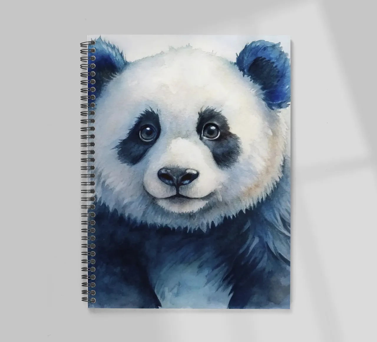 Orso panda acquerellato diario ad anelli da 🎁 ARTVI-SHOP