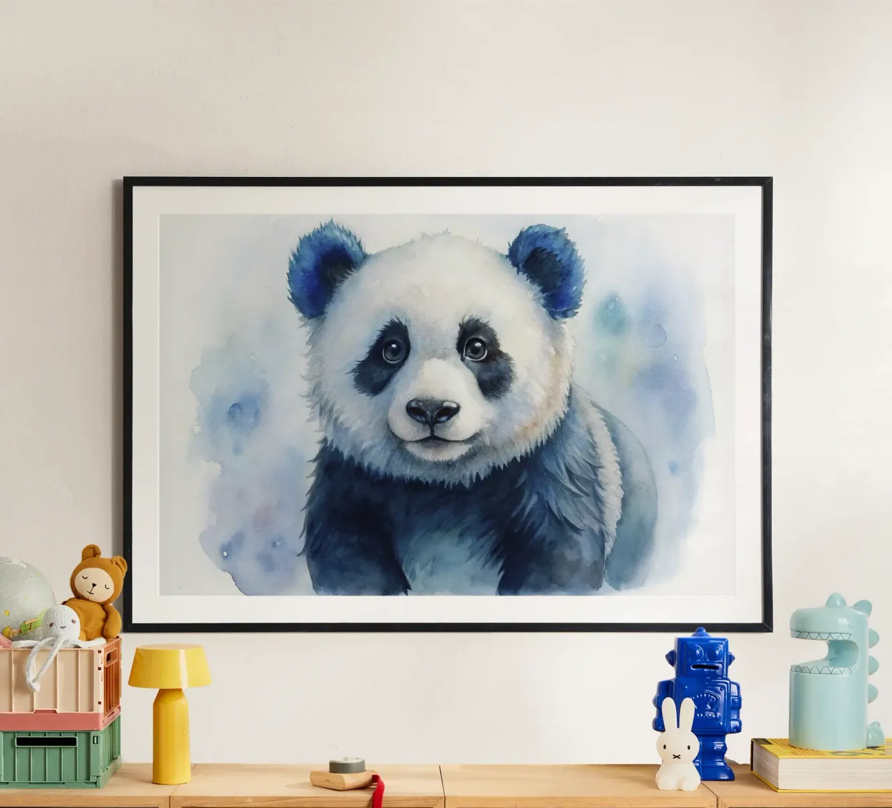 Orso panda acquerellato carta hahnemühle da 🎁 ARTVI-SHOP