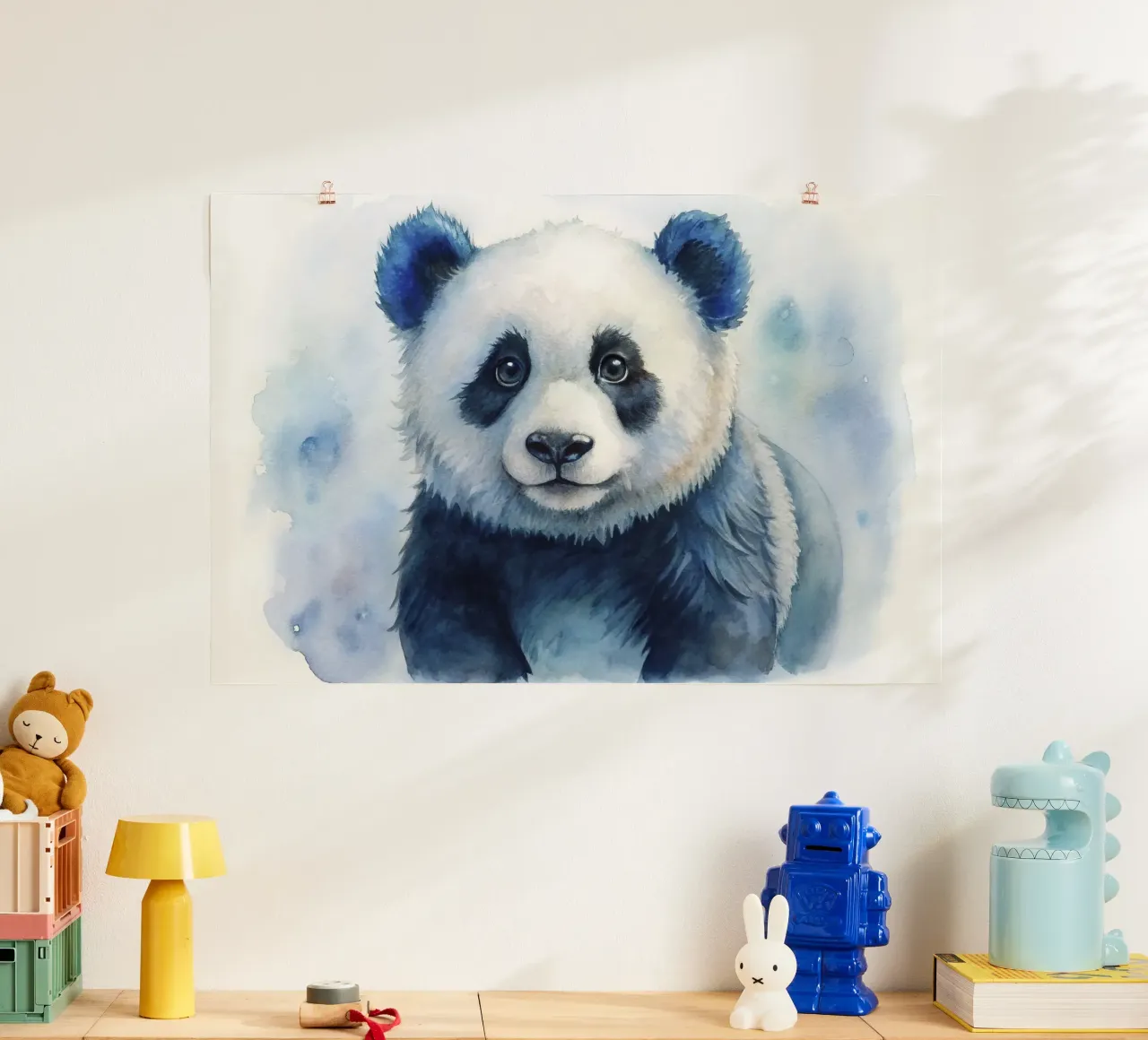Orso panda acquerellato carta hahnemühle da 🎁 ARTVI-SHOP