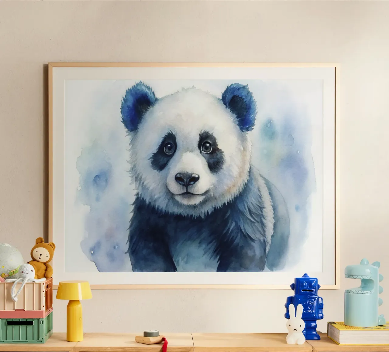 Orso panda acquerellato carta hahnemühle da 🎁 ARTVI-SHOP