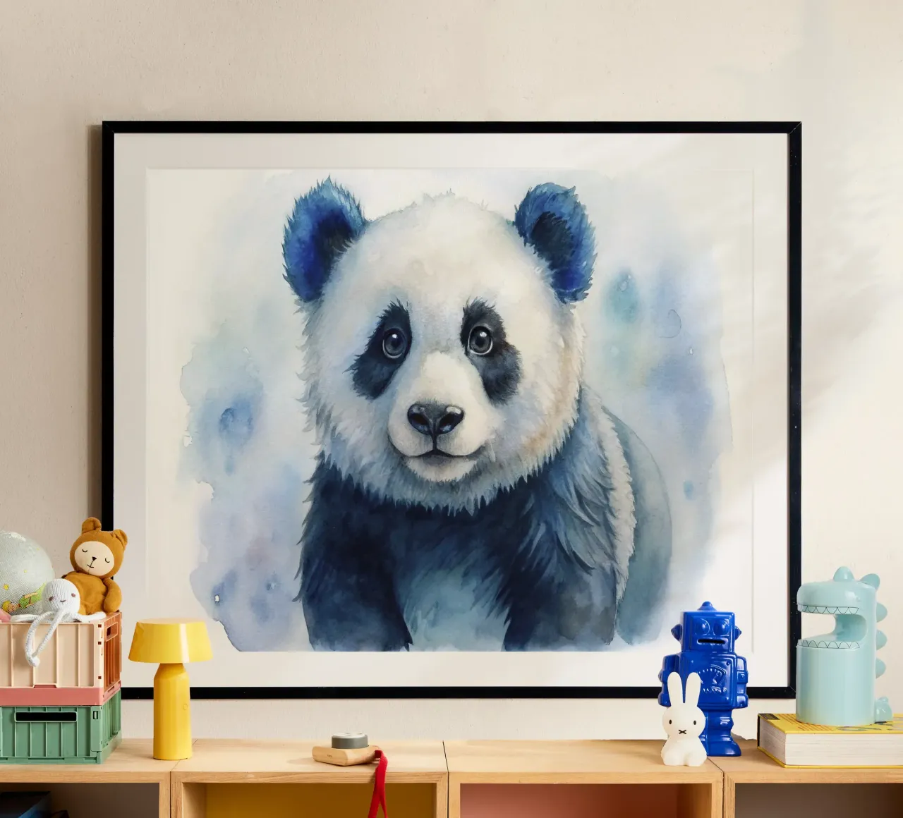 Orso panda acquerellato carta hahnemühle da 🎁 ARTVI-SHOP