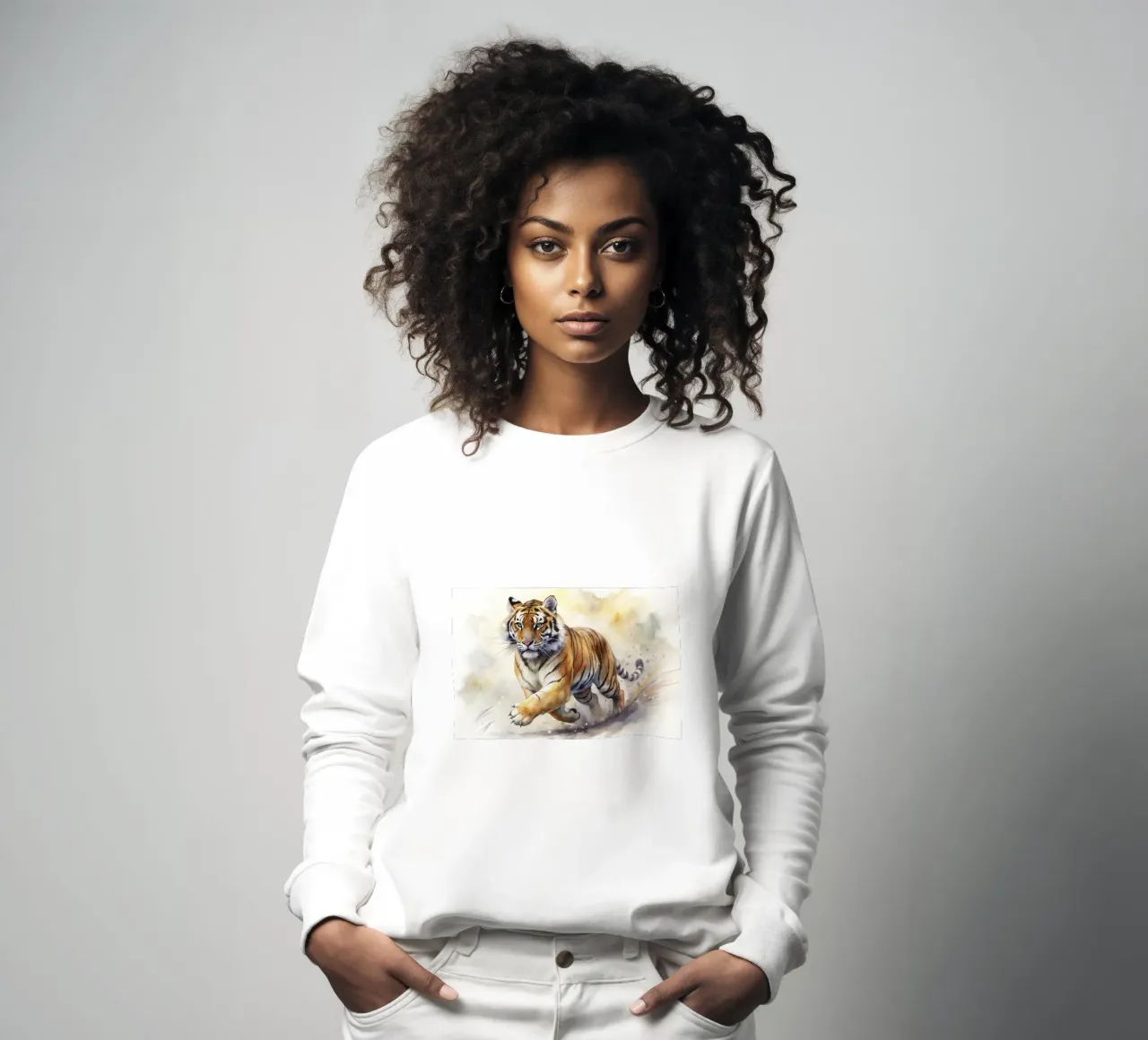 Tigre ad acquerello felpa da ARTVI-SHOP