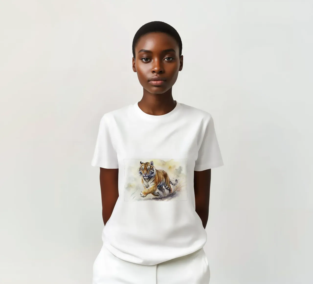 Tigre ad acquerello t-shirt da 🎁 ARTVI-SHOP