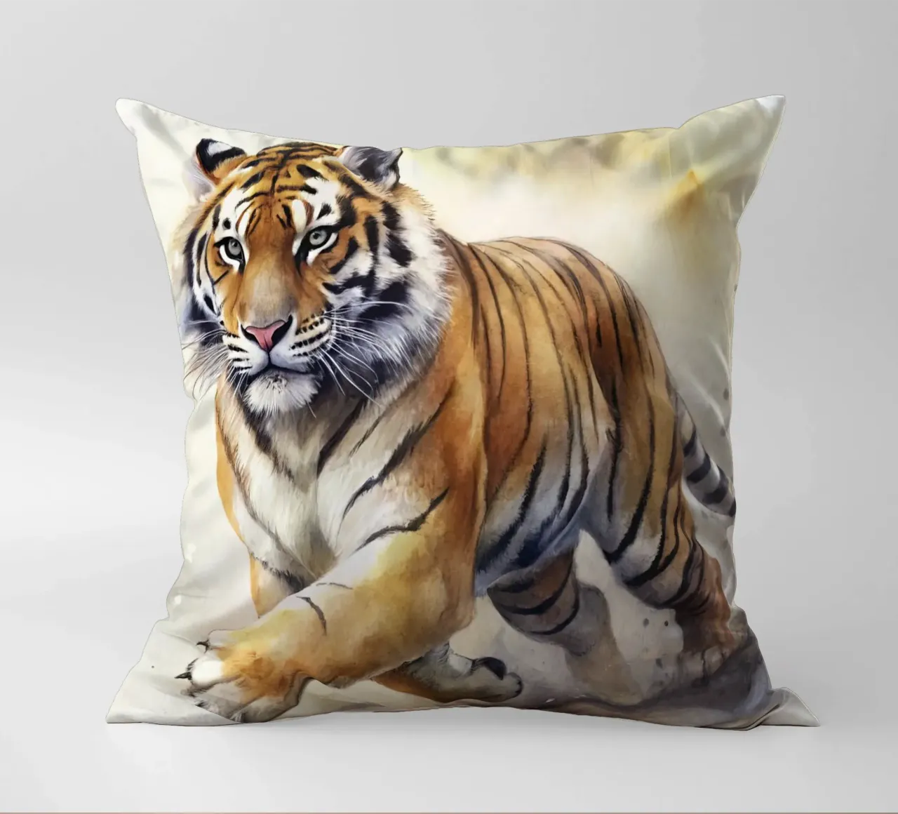 Tigre ad acquerello cuscino da 🎁 ARTVI-SHOP
