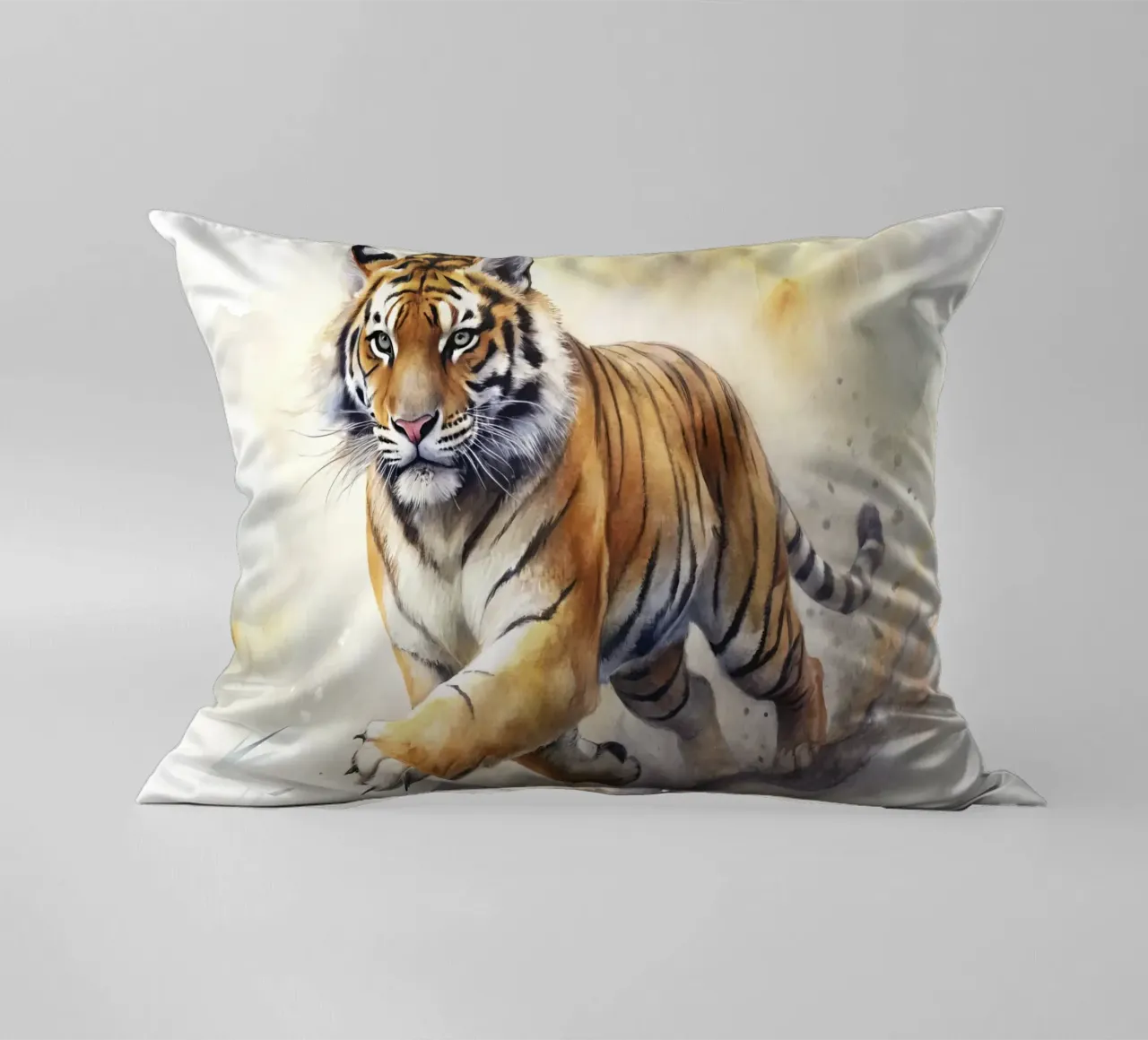 Tigre ad acquerello cuscino da 🎁 ARTVI-SHOP