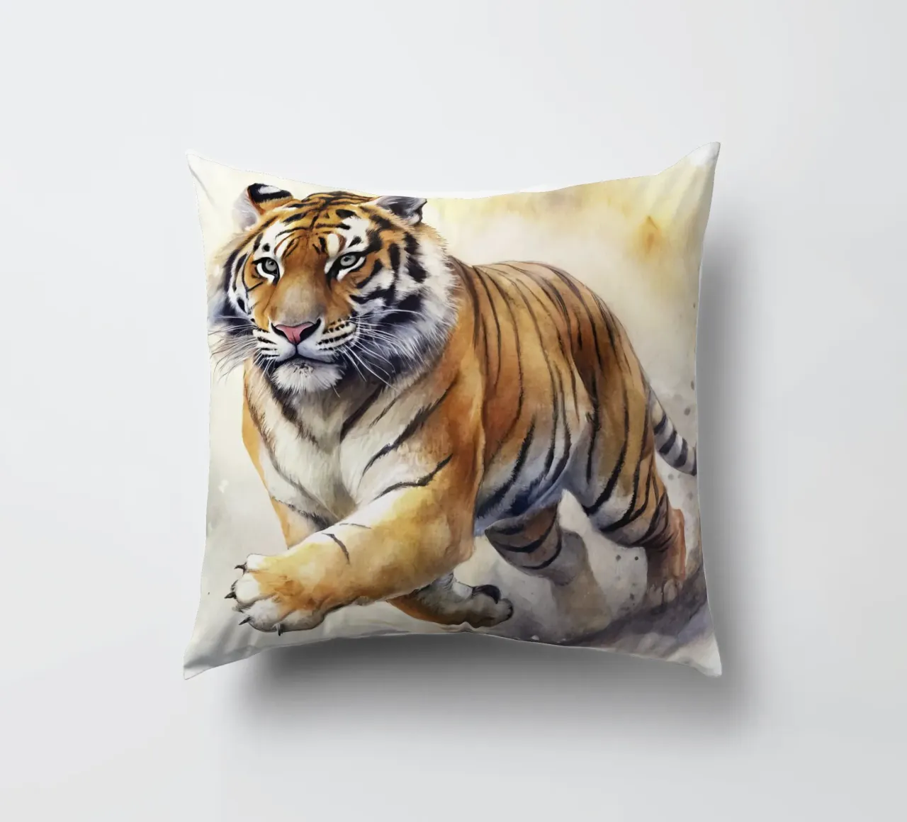 Tigre ad acquerello cuscino da 🎁 ARTVI-SHOP
