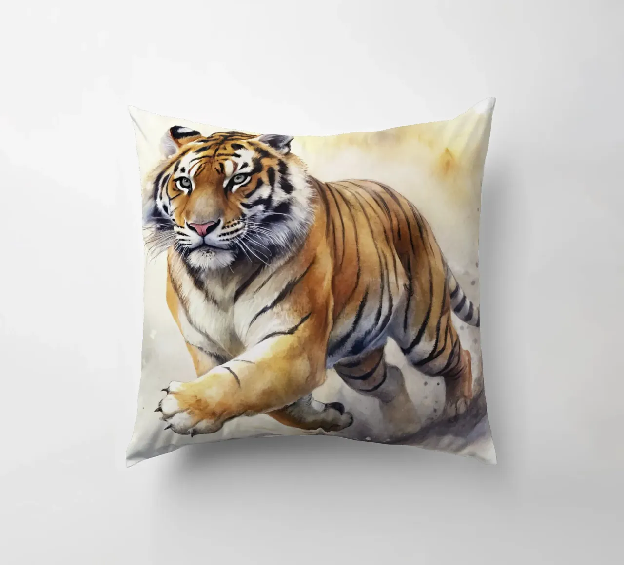 Tigre ad acquerello cuscino da 🎁 ARTVI-SHOP