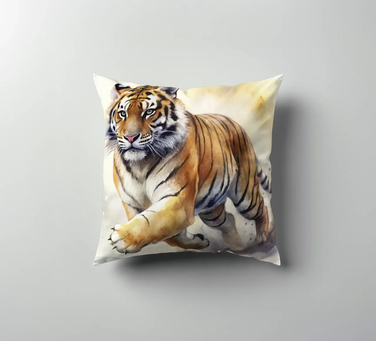 Tigre ad acquerello cuscino da 🎁 ARTVI-SHOP