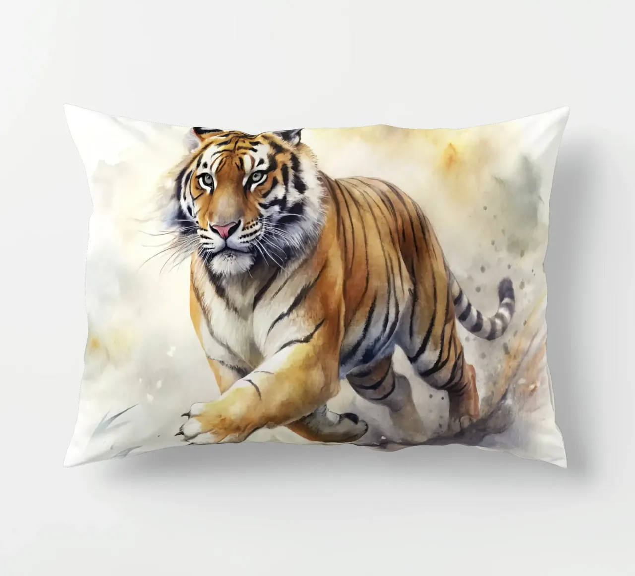 Tigre ad acquerello cuscino da 🎁 ARTVI-SHOP
