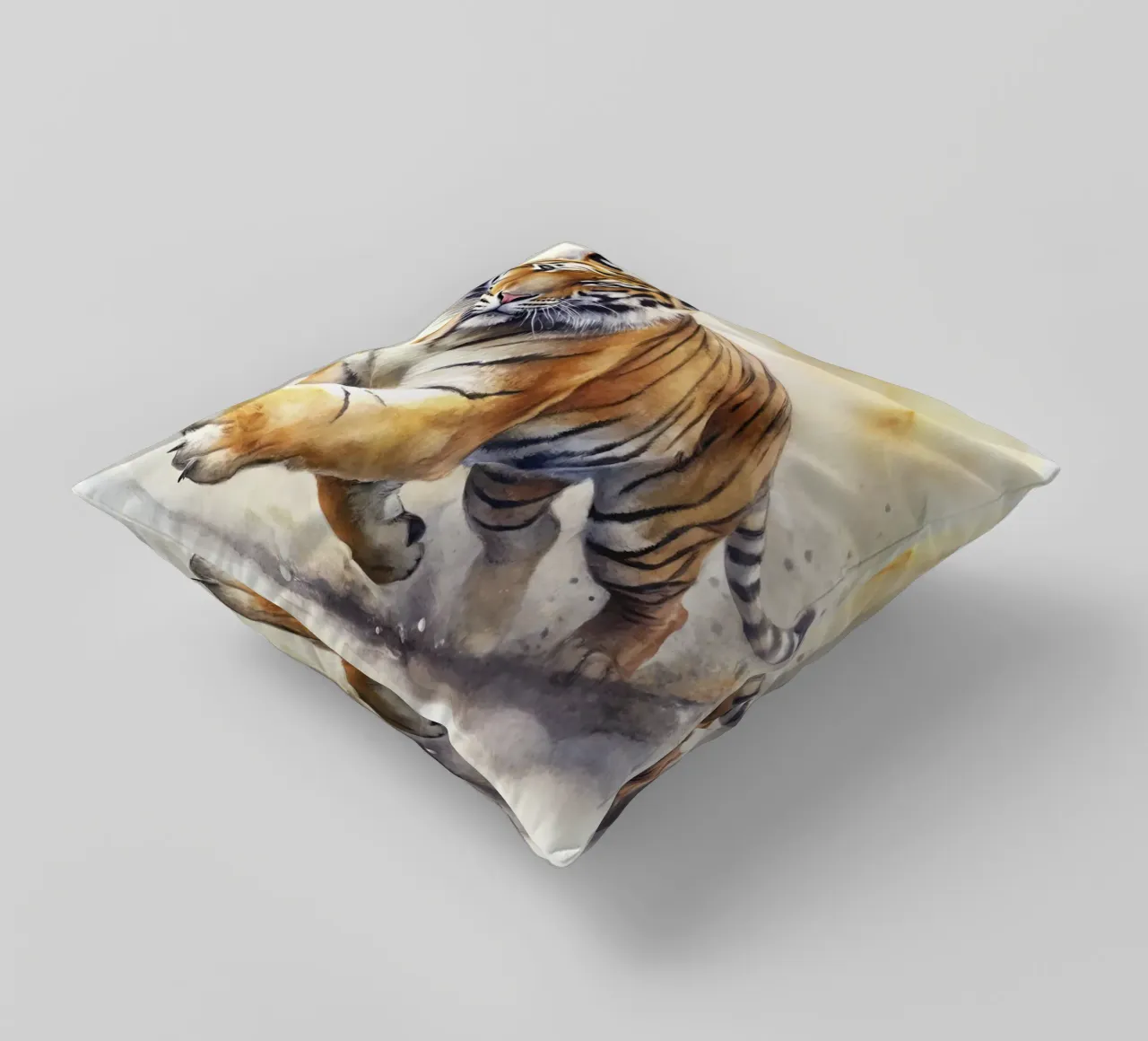 Tigre ad acquerello cuscino da 🎁 ARTVI-SHOP