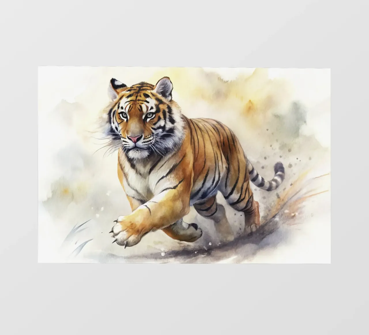 Tigre ad acquerello pellicola backlit da ARTVI-SHOP