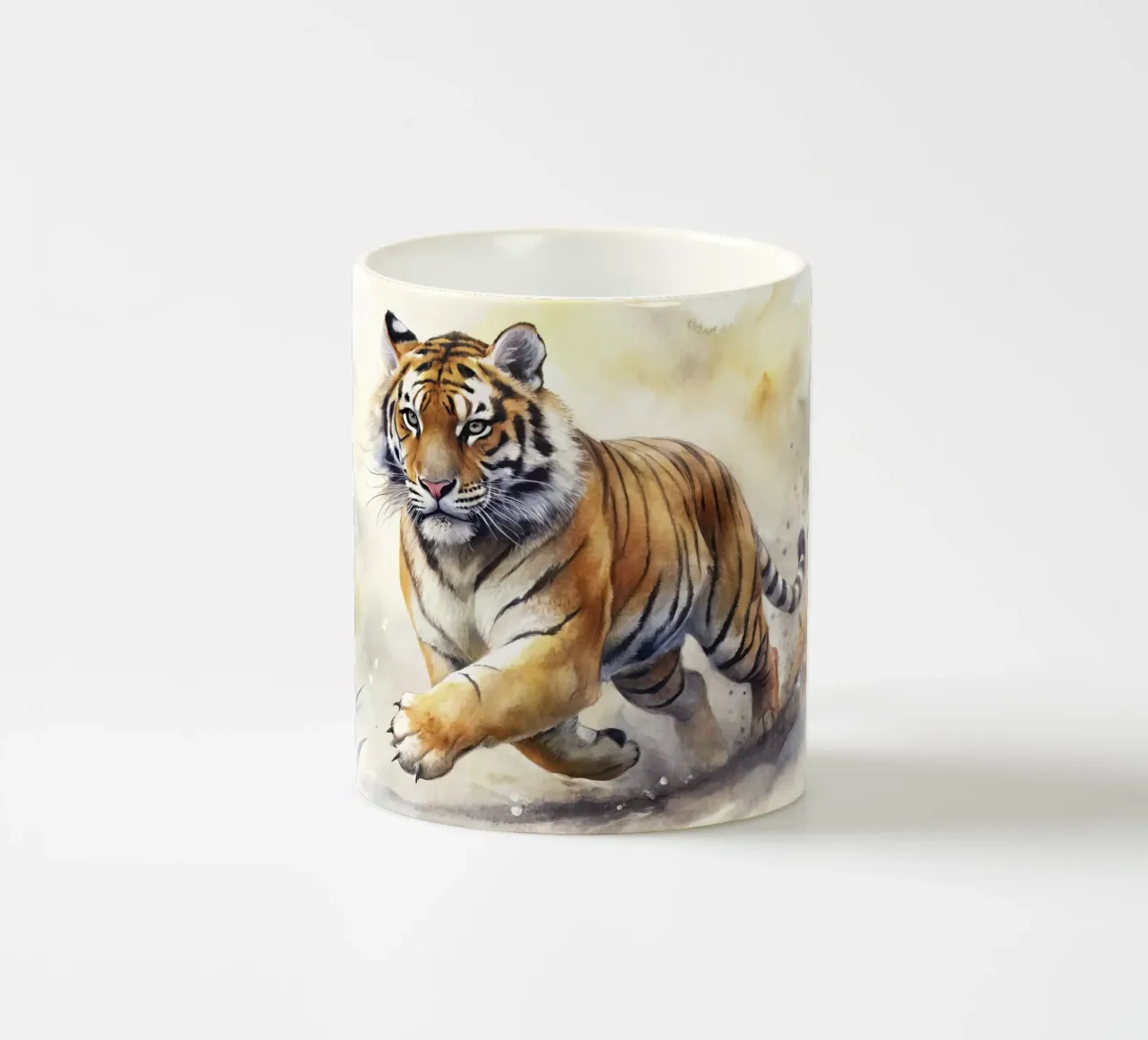 Tigre ad acquerello tazza in ceramica da ARTVI-SHOP