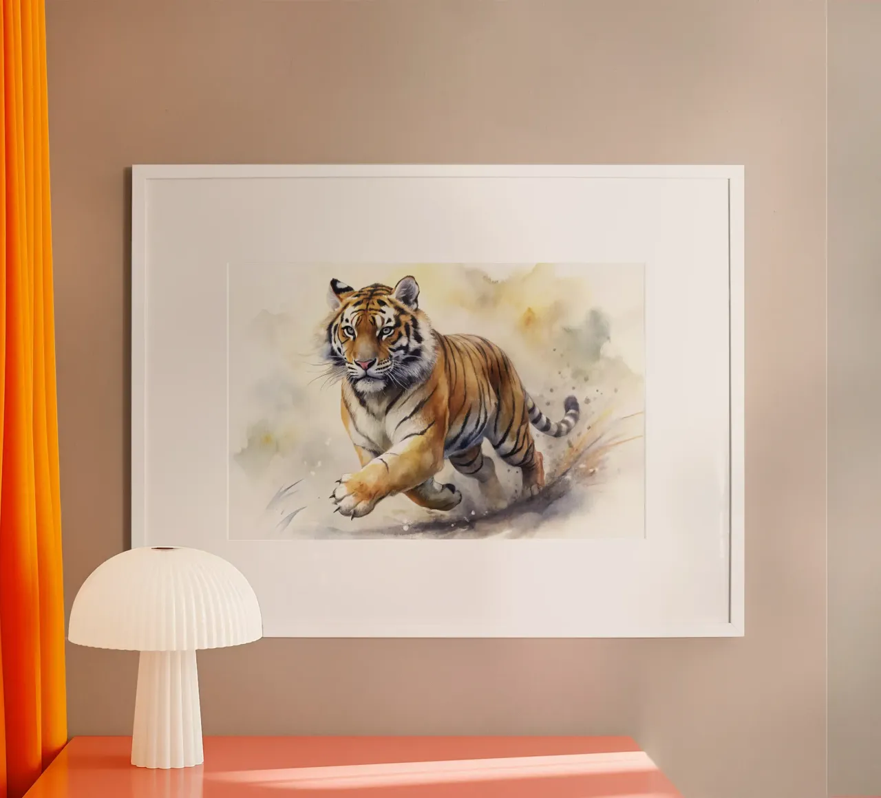 Tigre ad acquerello carta hahnemühle da 🎁 ARTVI-SHOP