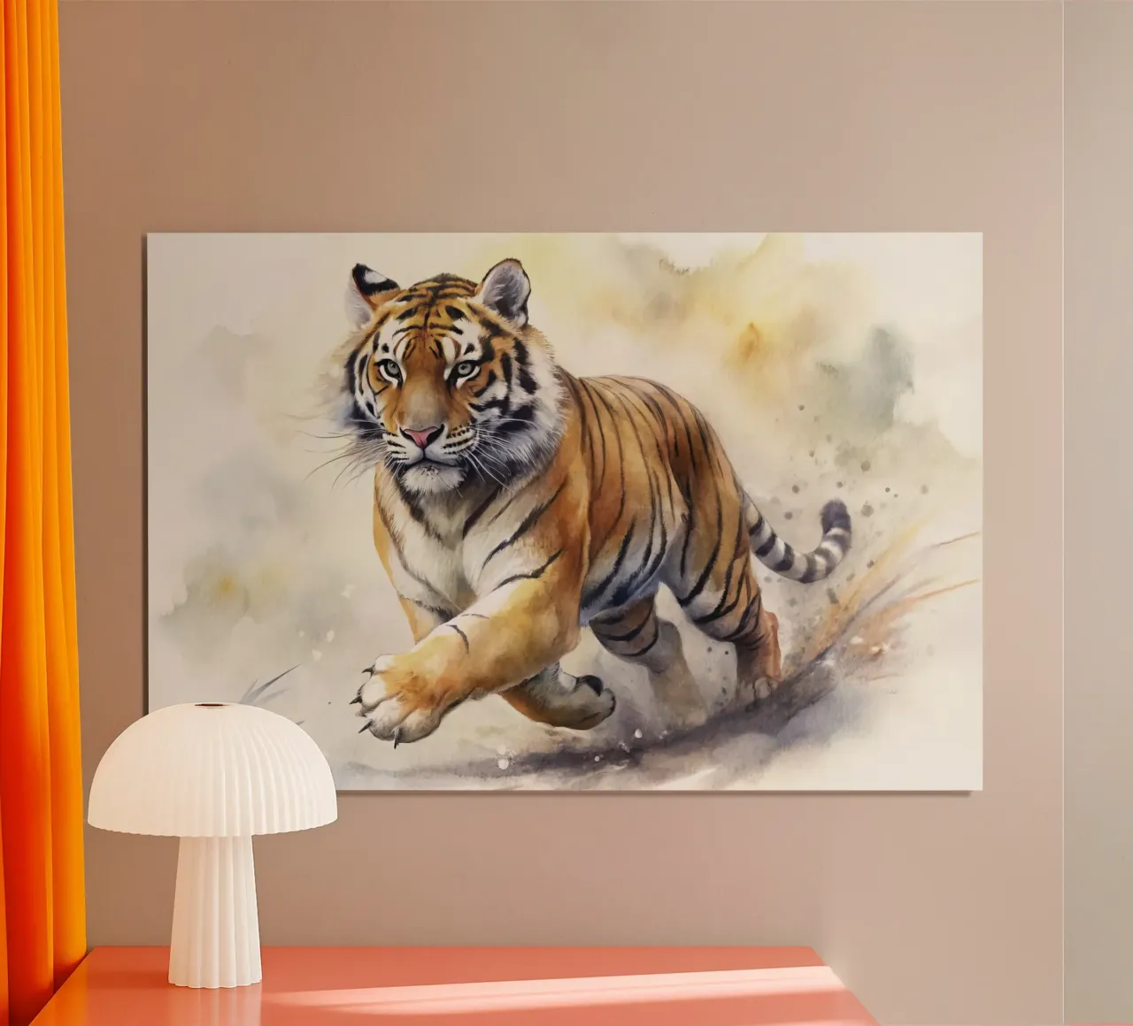 Tigre ad acquerello carta hahnemühle da 🎁 ARTVI-SHOP